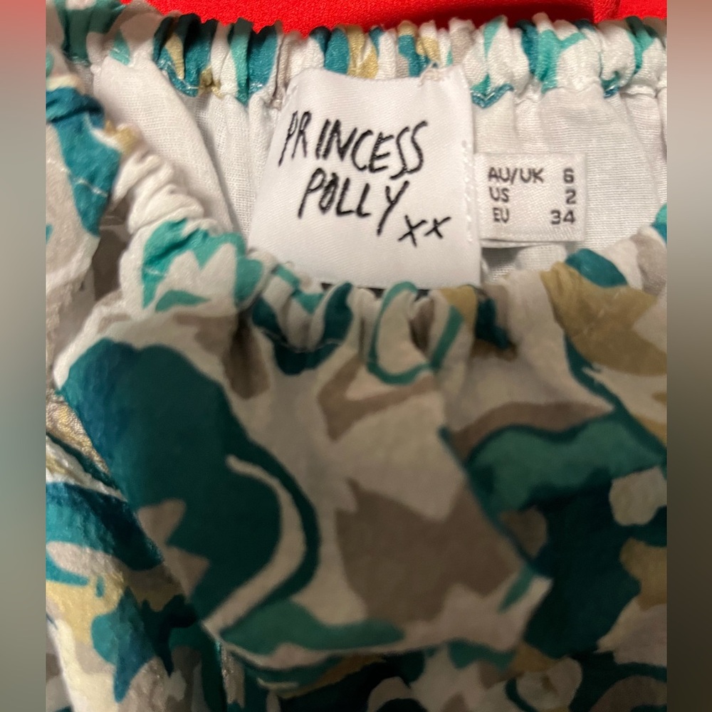Princes Polly floral puff sleeve dress